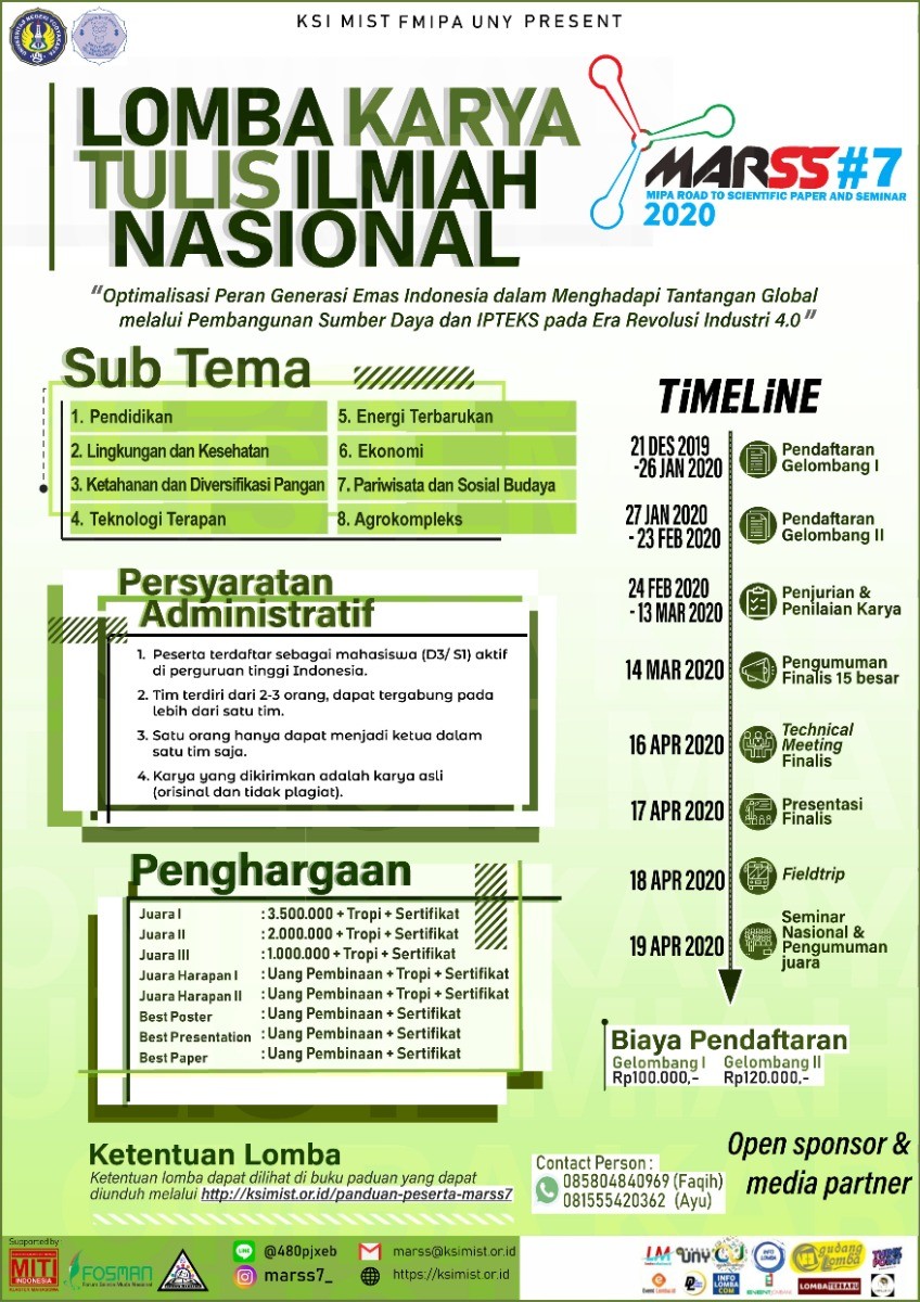 Poster MIPA ROAD TO SCIENTIFIC PAPER AND SEMINAR 7 (MARSS#7)