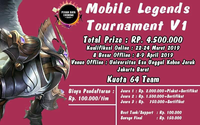 Poster Mobile Legend Tournament (Pekan Raya Ekonomi)