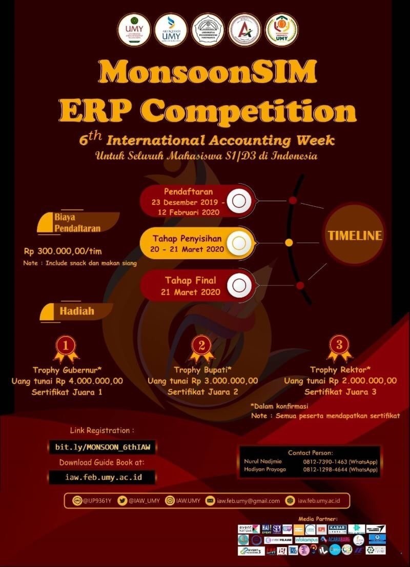 Poster MonsoonSIM ERP Competition