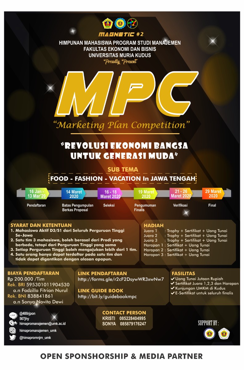 Poster MPC Marketing Plan Competition
