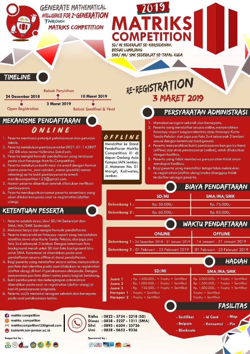 Poster Olimpiade Matematika Matriks Competition III