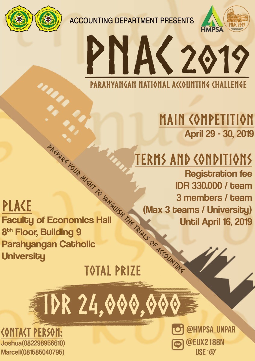 Poster Parahyangan National Accounting Challenge