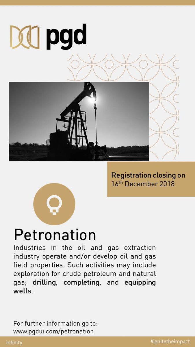 Poster PETRONATION : Petroleum Integrated Smart Competition PGD UI 2019