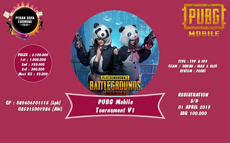 Poster PUBG Tournament (Pekan Raya Ekonomi)