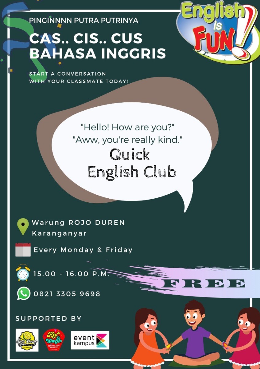 Poster Quick English Club
