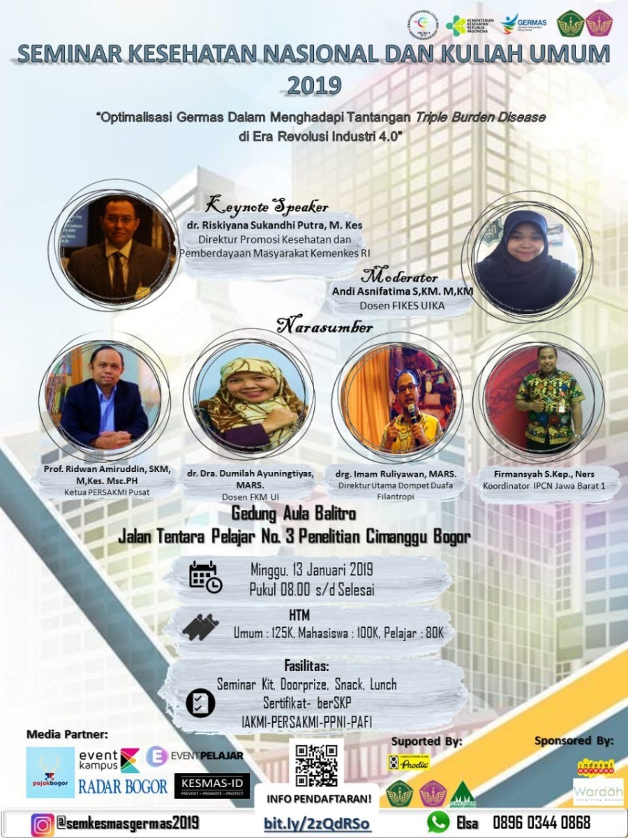 Poster Seminar kesehatan nasional dan kuliah umum 2019