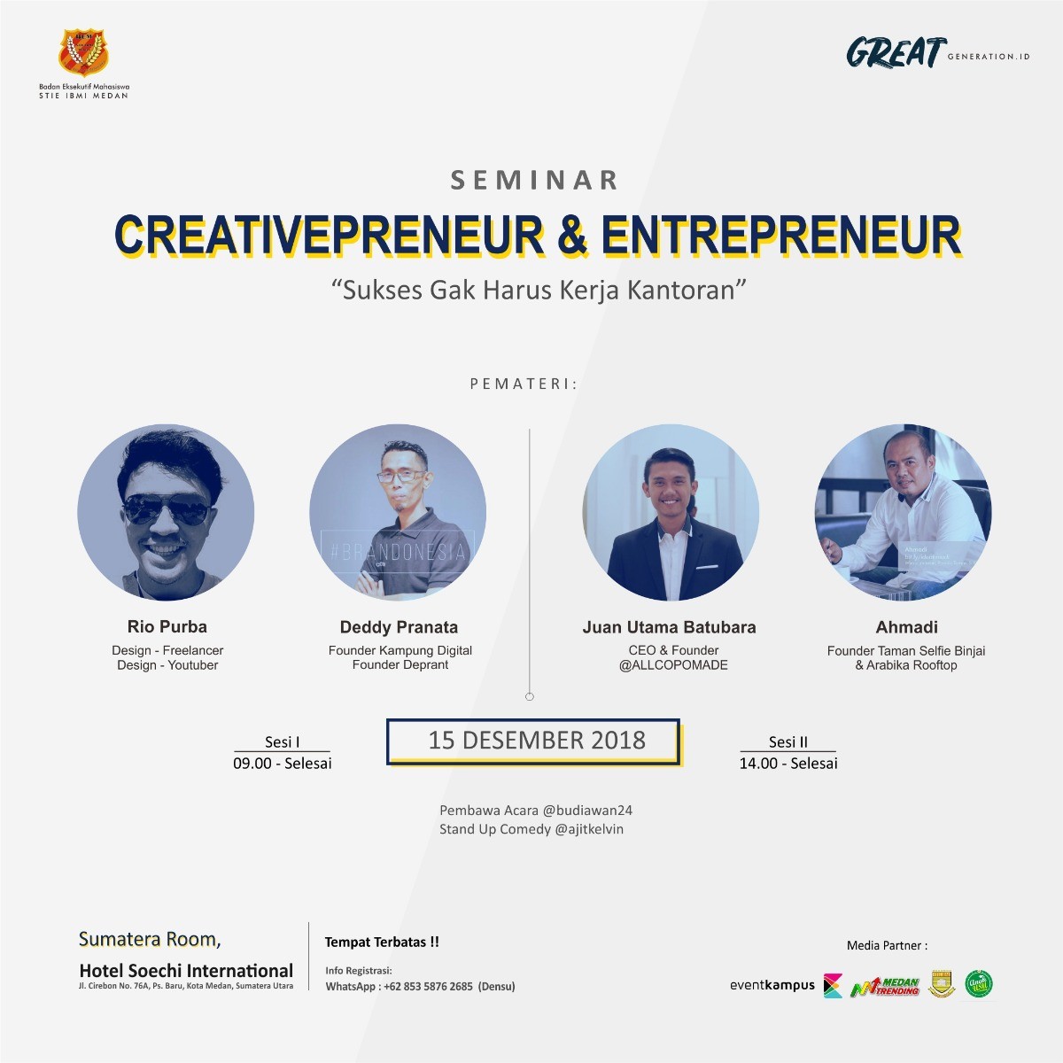 Poster Seminar Nasional "Creativepreneur dan Entrepreneur"