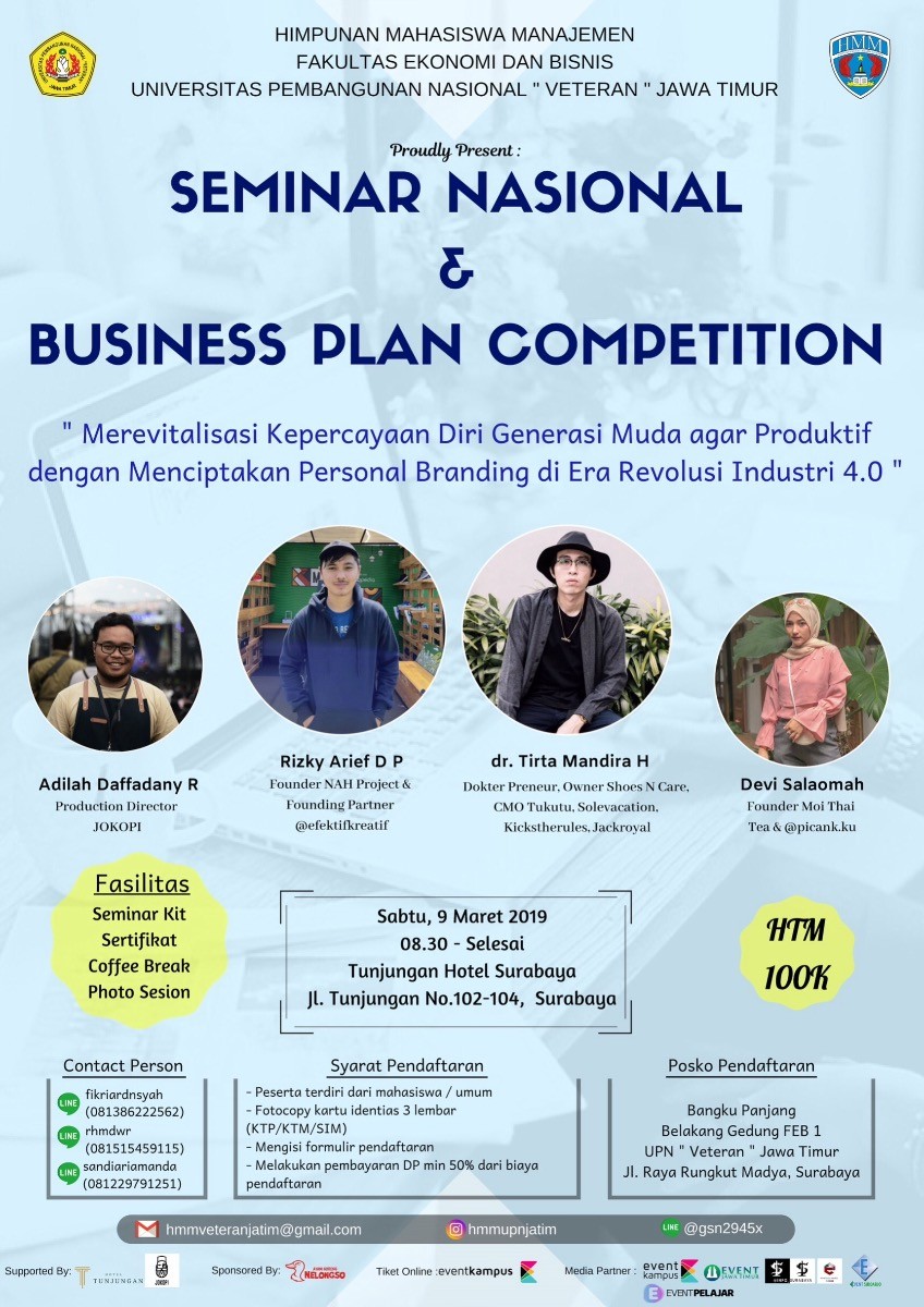 Poster SEMINAR NASIONAL DAN BUSINESS PLAN