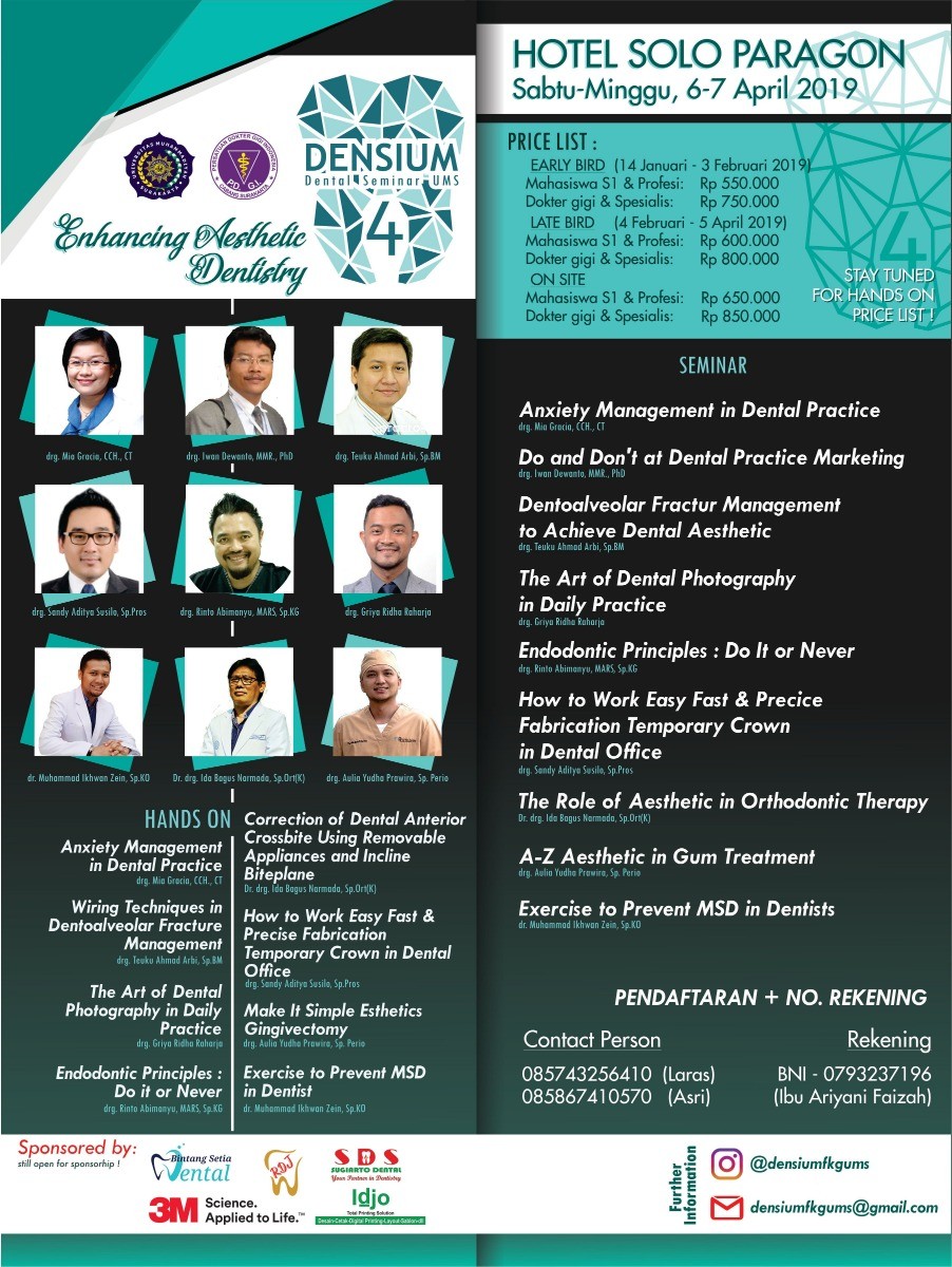 Poster Seminar Nasional DENSIUM 4 FKG UMS