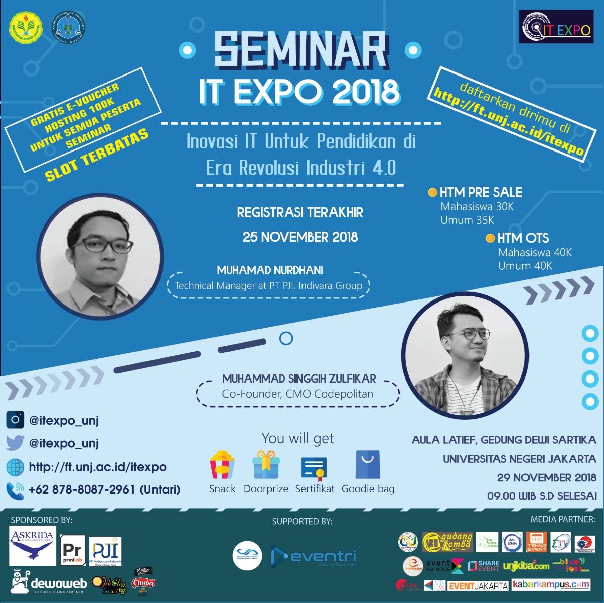 Poster SEMINAR NASIONAL IT EXPO UNJ 2018