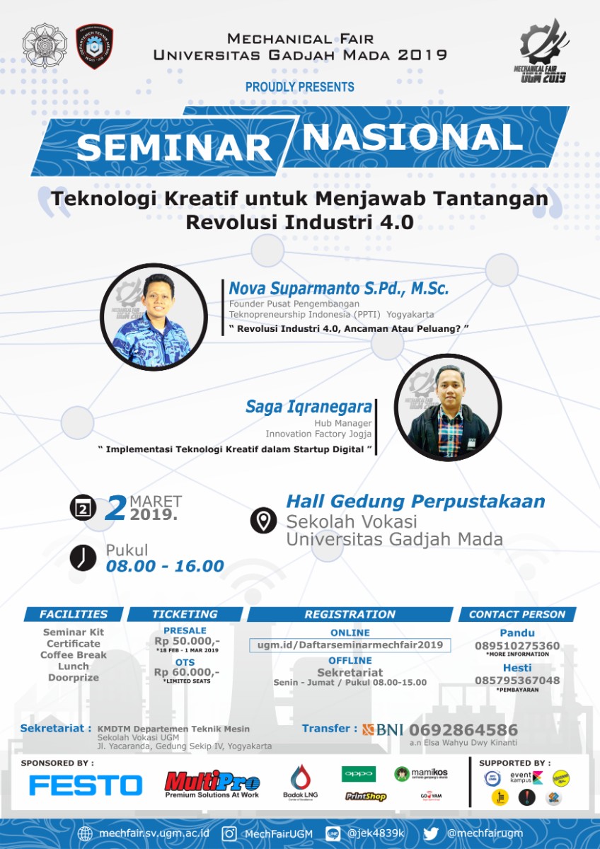 Poster Seminar Nasional Mechanical Fair UGM 2019