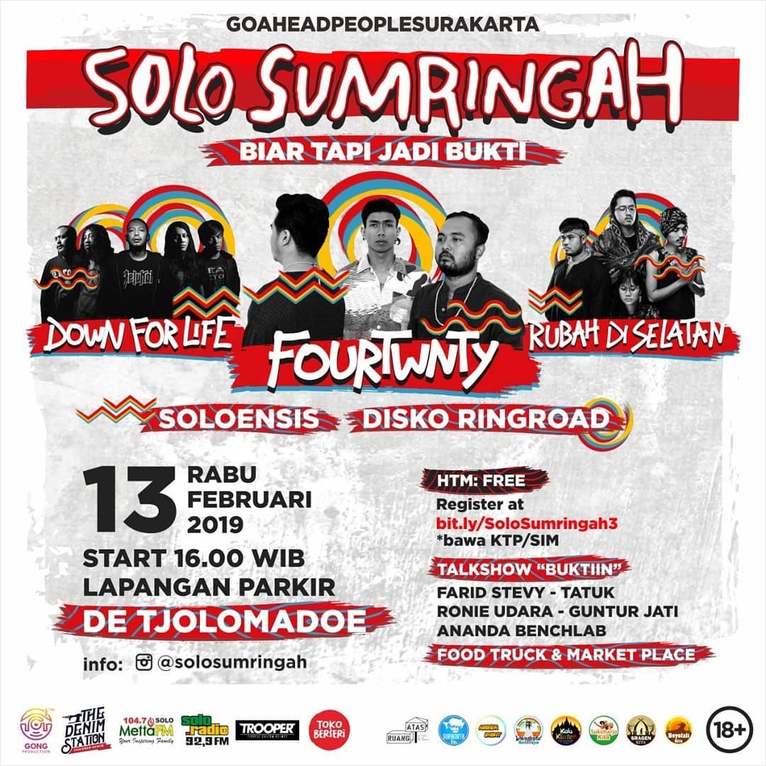 Poster SOLO SUMRINGAH - Biar Tapi Jadi Bukti