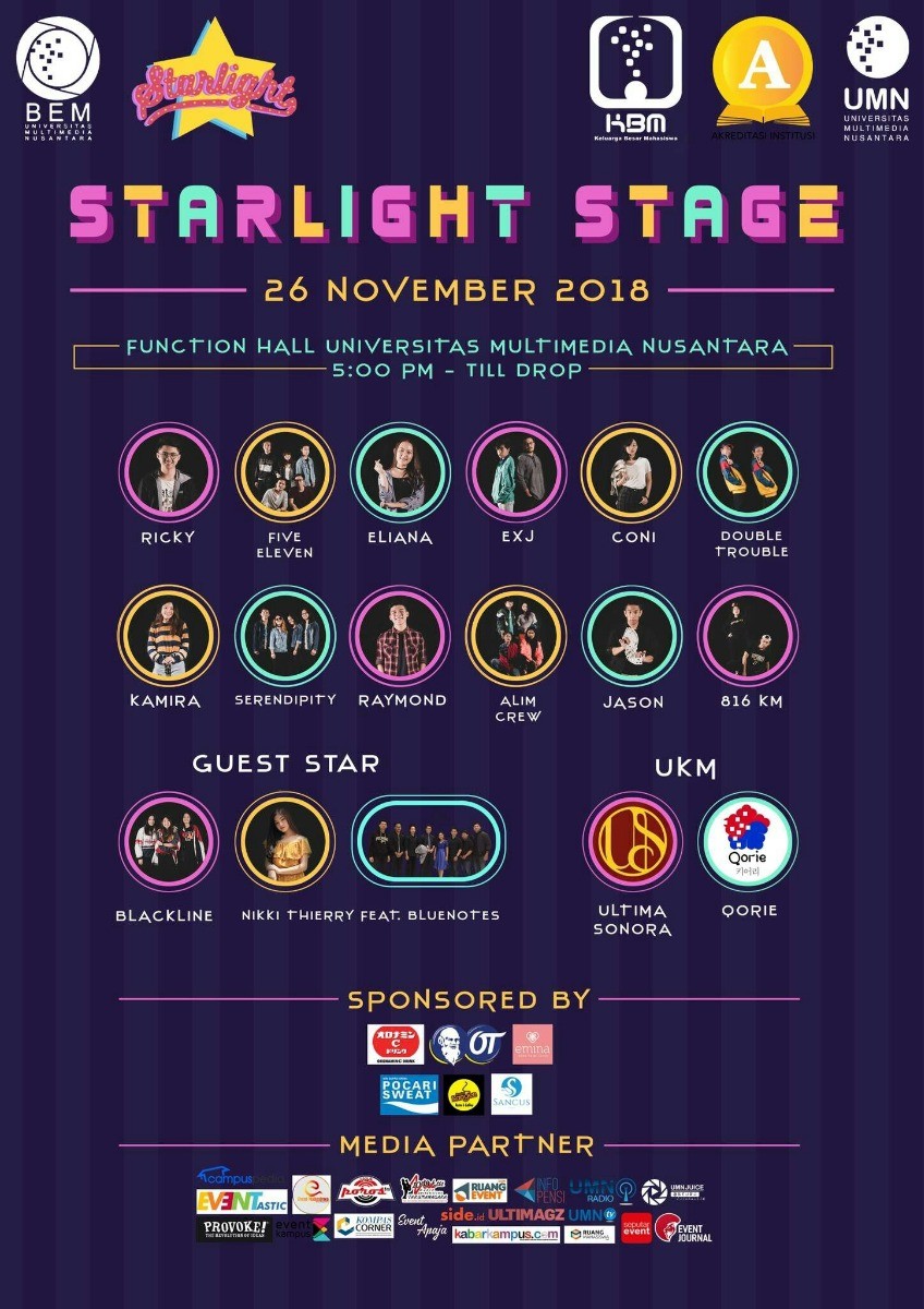 Poster STARLIGHT 2018 : BACK TO 90's