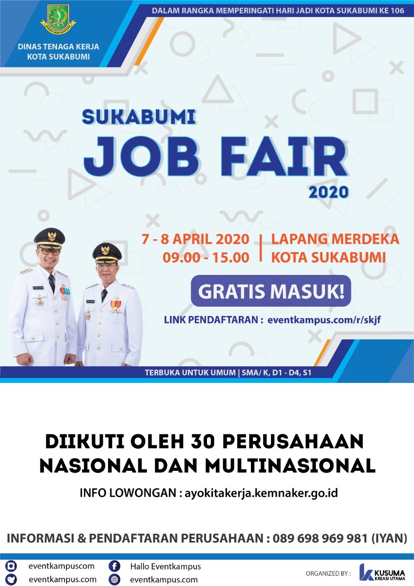 Poster Sukabumi Job Fair 2020