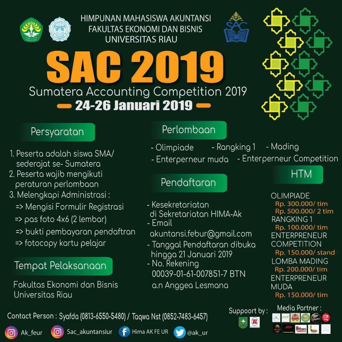 Poster Sumatera Accounting Copetition