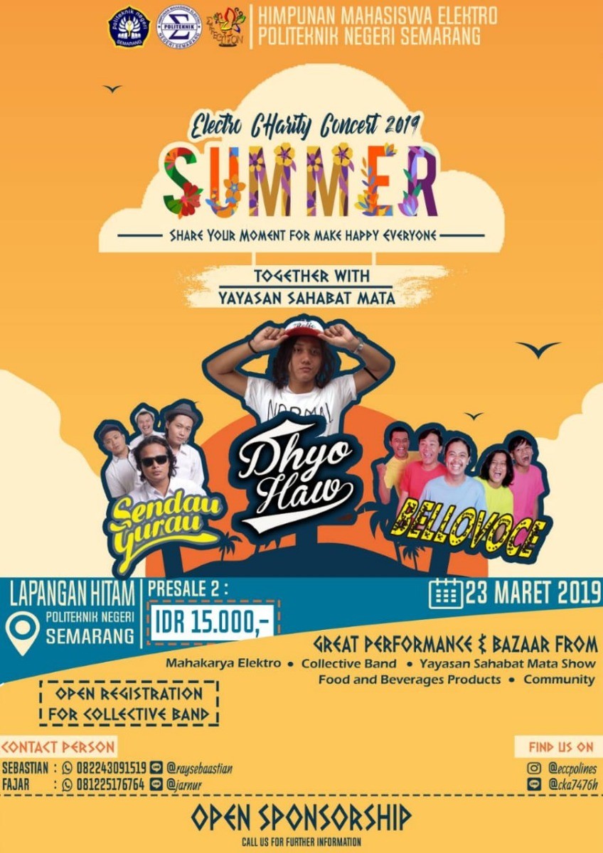 Poster "SUMMER" Electro Charity Concert 2019