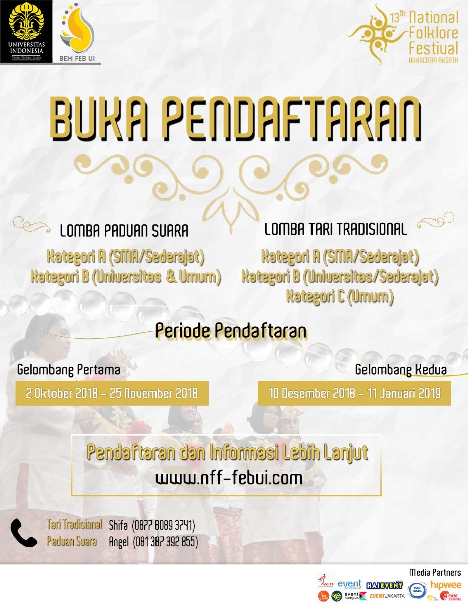 Poster The 13th National Folklore Festival