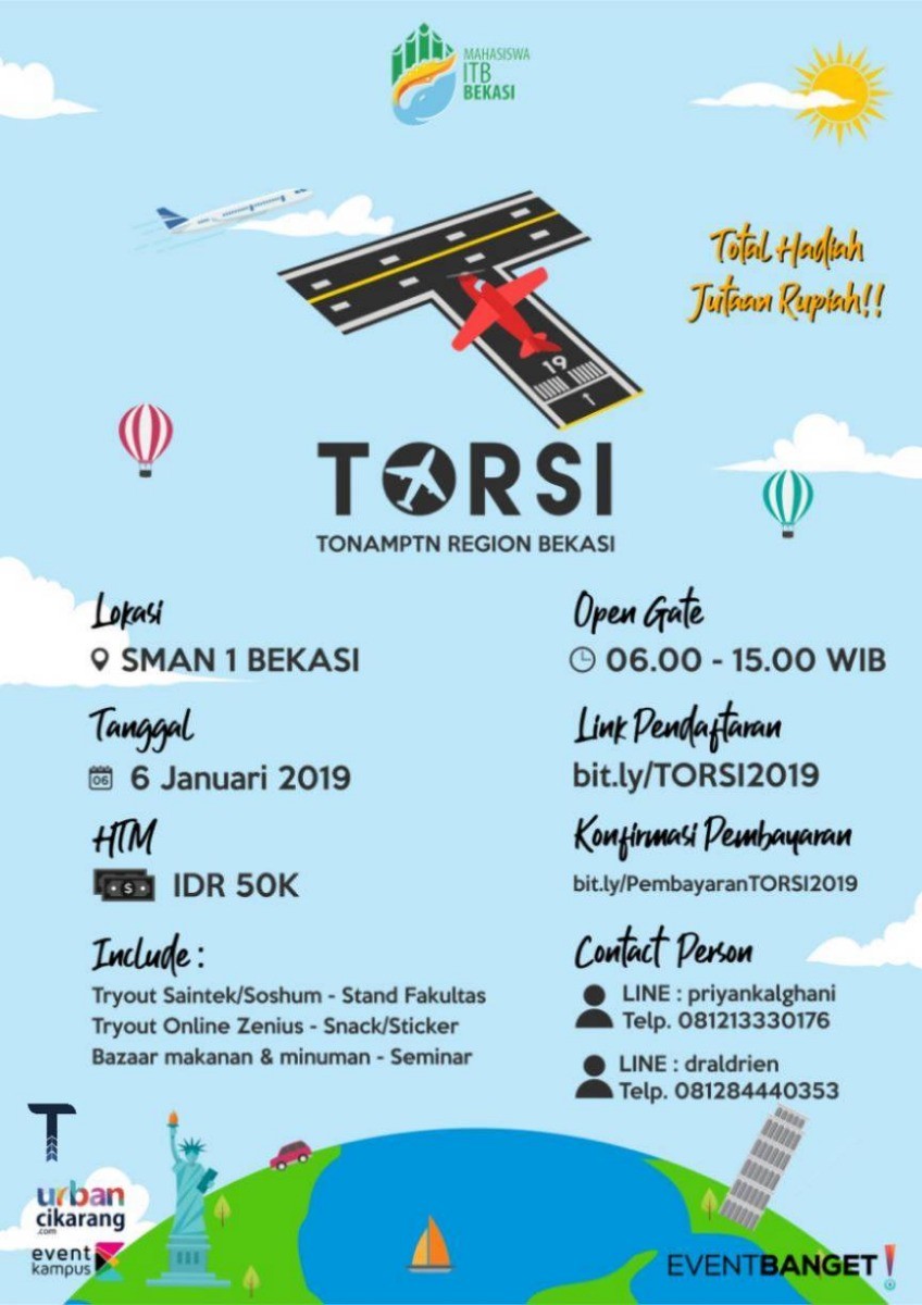 Poster TORSI (TONAMPTN Region Bekasi) 2019