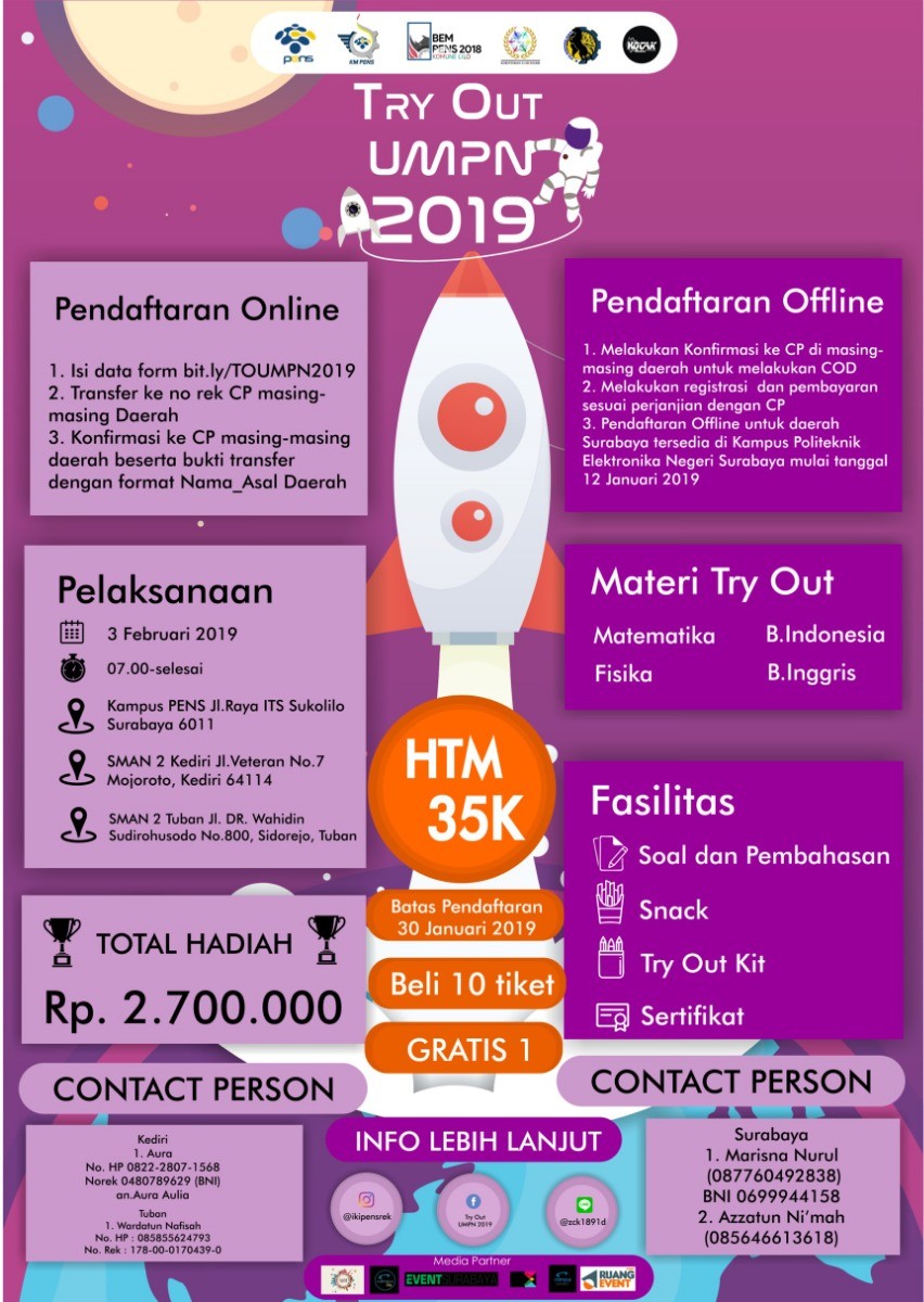 Poster Try Out UMPN 2019