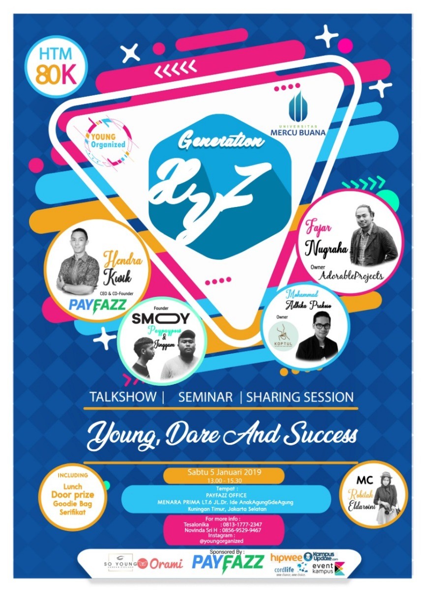 Poster XYZ GENERATIONS : YOUNG, DARE AND SUCCESS