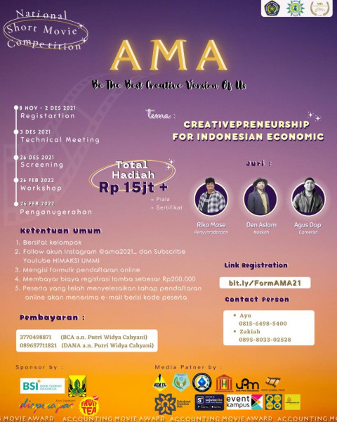 ✨Accounting Movie Award 2021✨ 🎞NATIONAL SHORT MOVIE COMPETITION 🎞