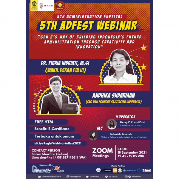 5TH ADMINISTRATION FESTIVAL WEBINAR