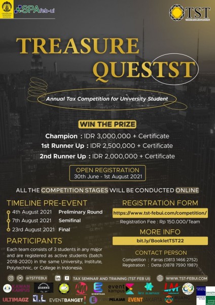 [TreasureQuesTST Open Registration]