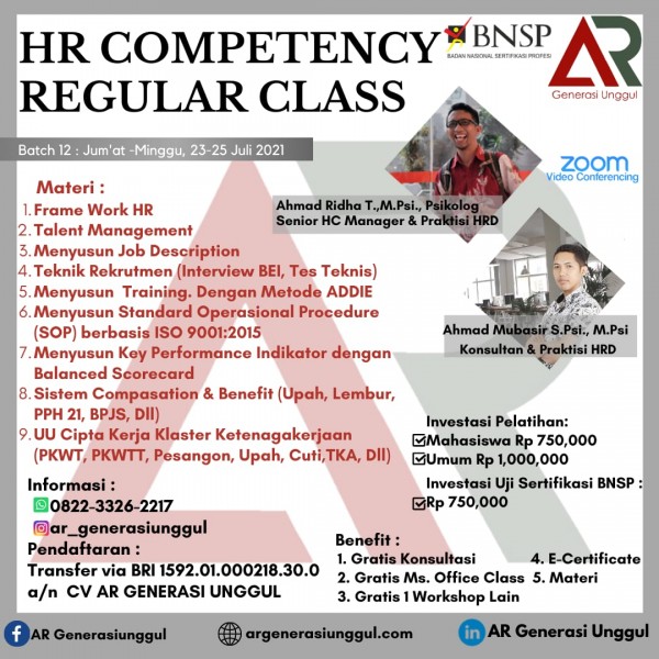 Workshop Recruitment Spesialist