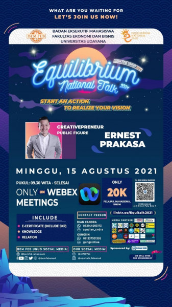 Equilibrium National Talk 2021: "Start an Action to Realize Your Vision"