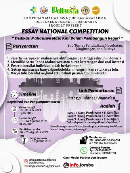 LOMBA ESSAY NASIONAL | Event - Eventkampus.com