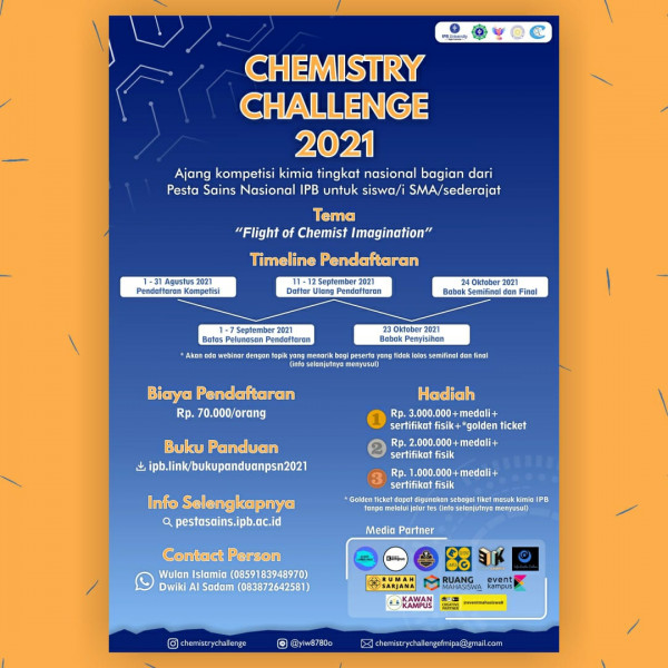 PEMBUKAAN PENDAFTARAN CHEMISTRY CHALLENGE 2021