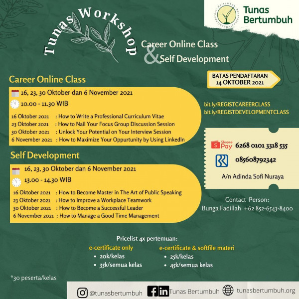 [TUNAS WORKSHOP EXTENDED]