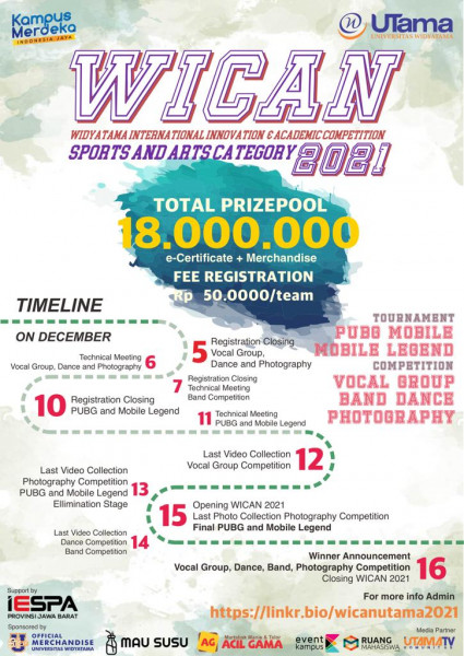 Widyatama International Innovation & Academic Competitions (Wi-Can) 2021