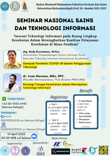 ✨ SEMINAR NASIONAL SAINS DAN TEKNOLOGI INFORMASI ✨