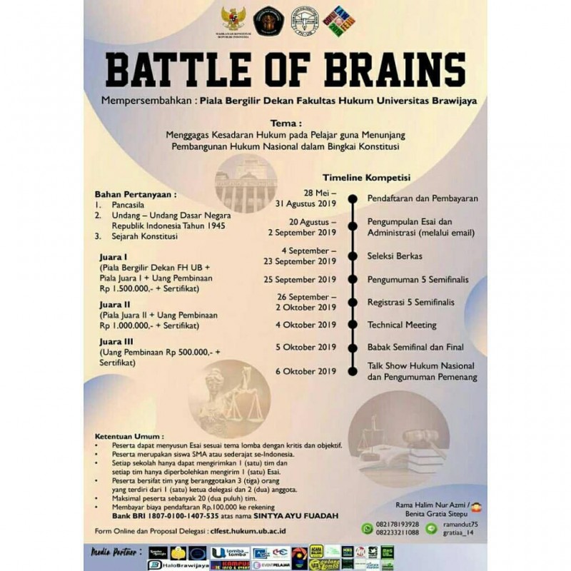 BATTLE OF BRAIN (BOB) CONSTITUTIONAL LAW FESTIVAL 2019
