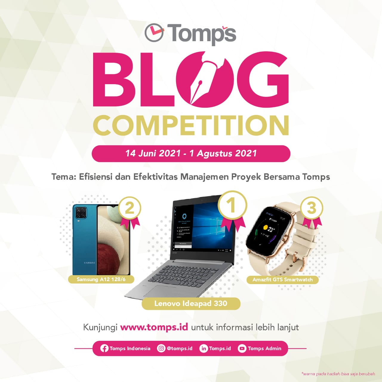 TOMPS BLOG COMPETITION | Event - Eventkampus.com