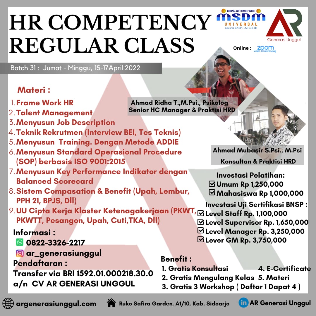 HR Competency Regular Class 2022 Event
